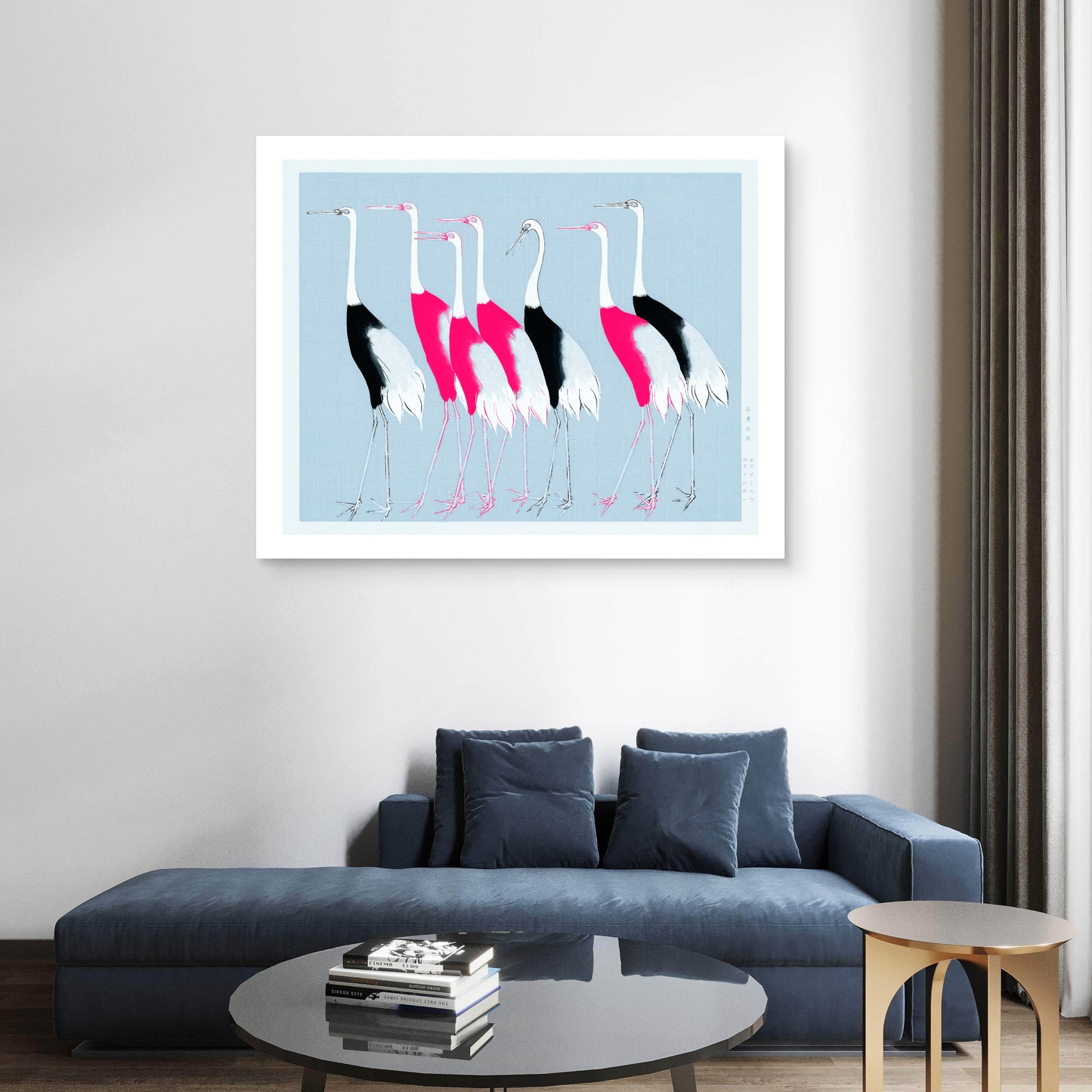 Pink Birds Canvas Painting