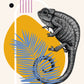 Chameleon Sun Canvas Painting