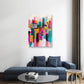 Neon City Canvas Painting
