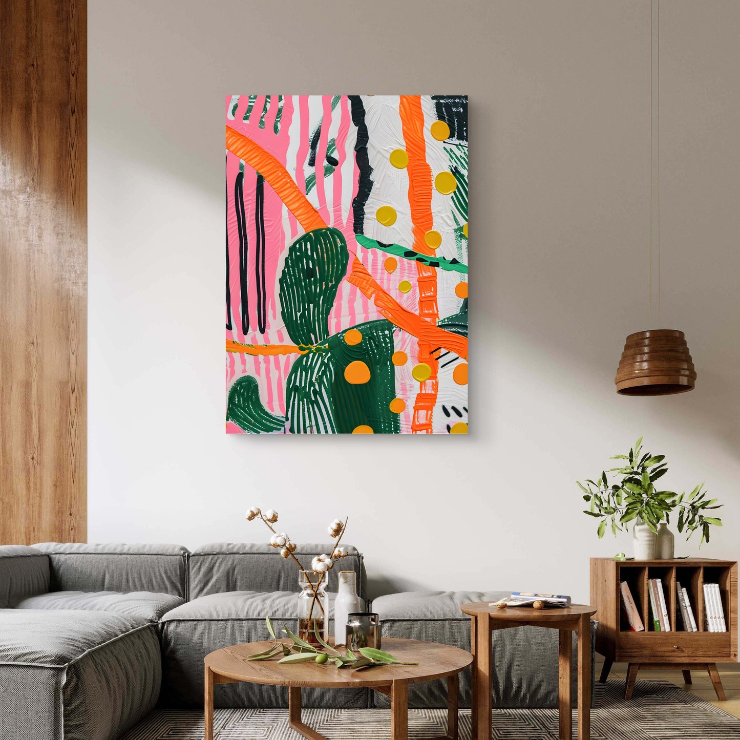 Wild Cactus Canvas Painting