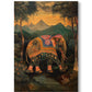Forest Elephant Canvas Painting