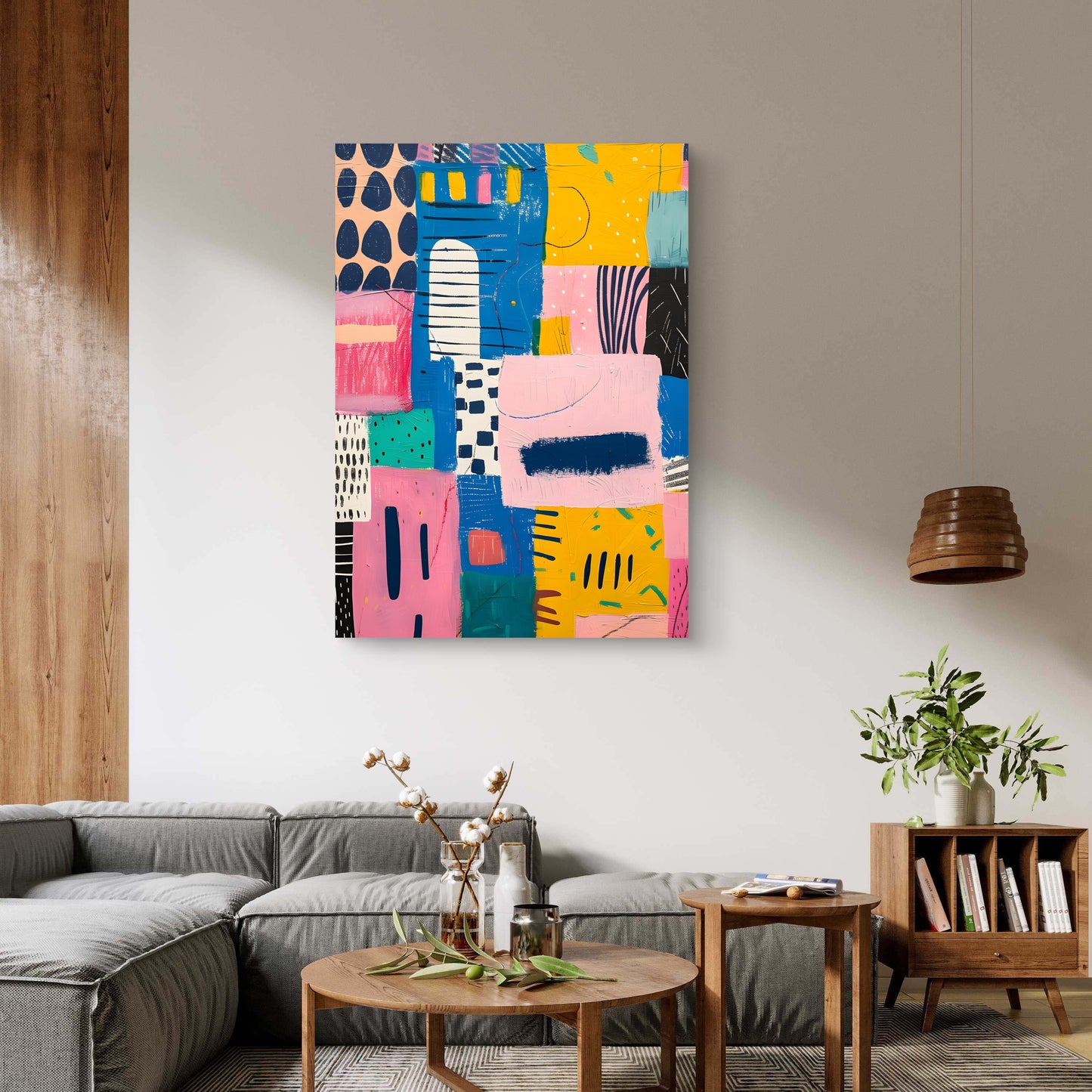 Patch Play Canvas Painting