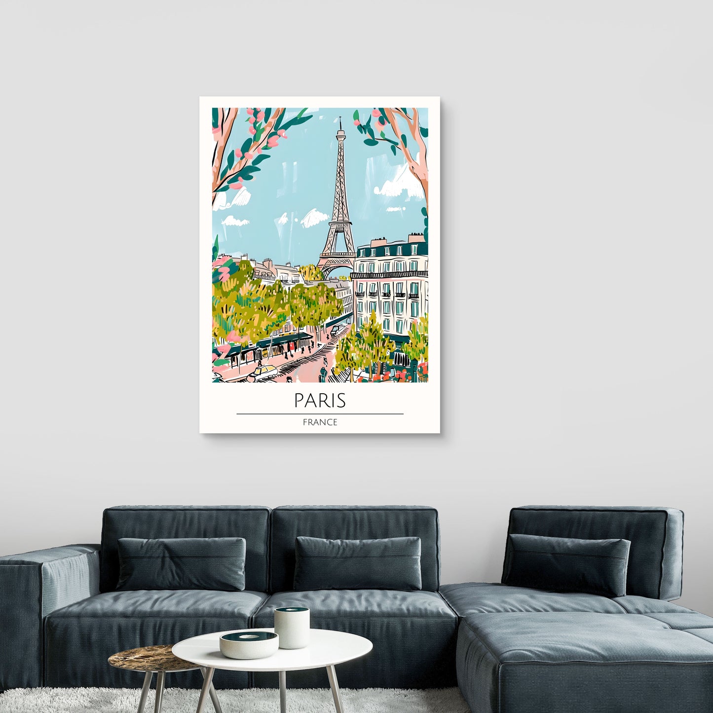 Paris Garden Canvas Painting