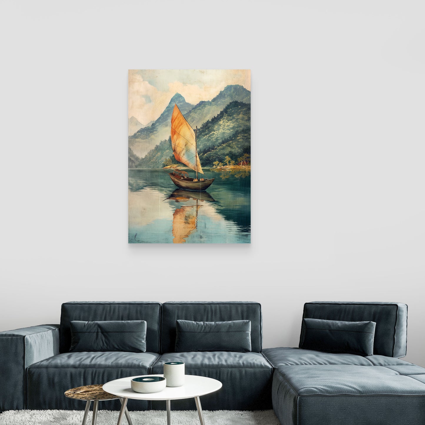 Quiet Sail Canvas Painting