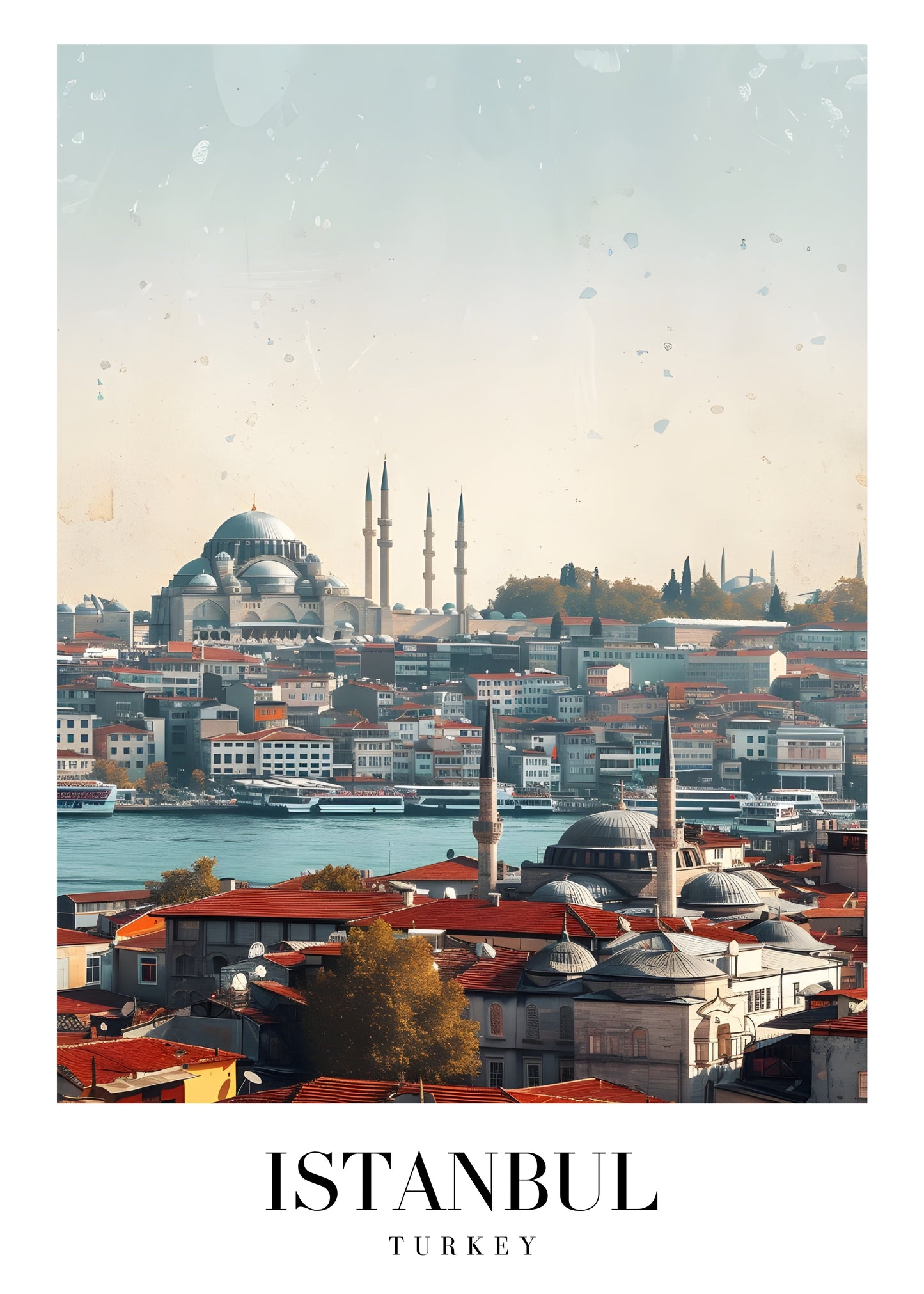 Istanbul Haze Canvas Painting