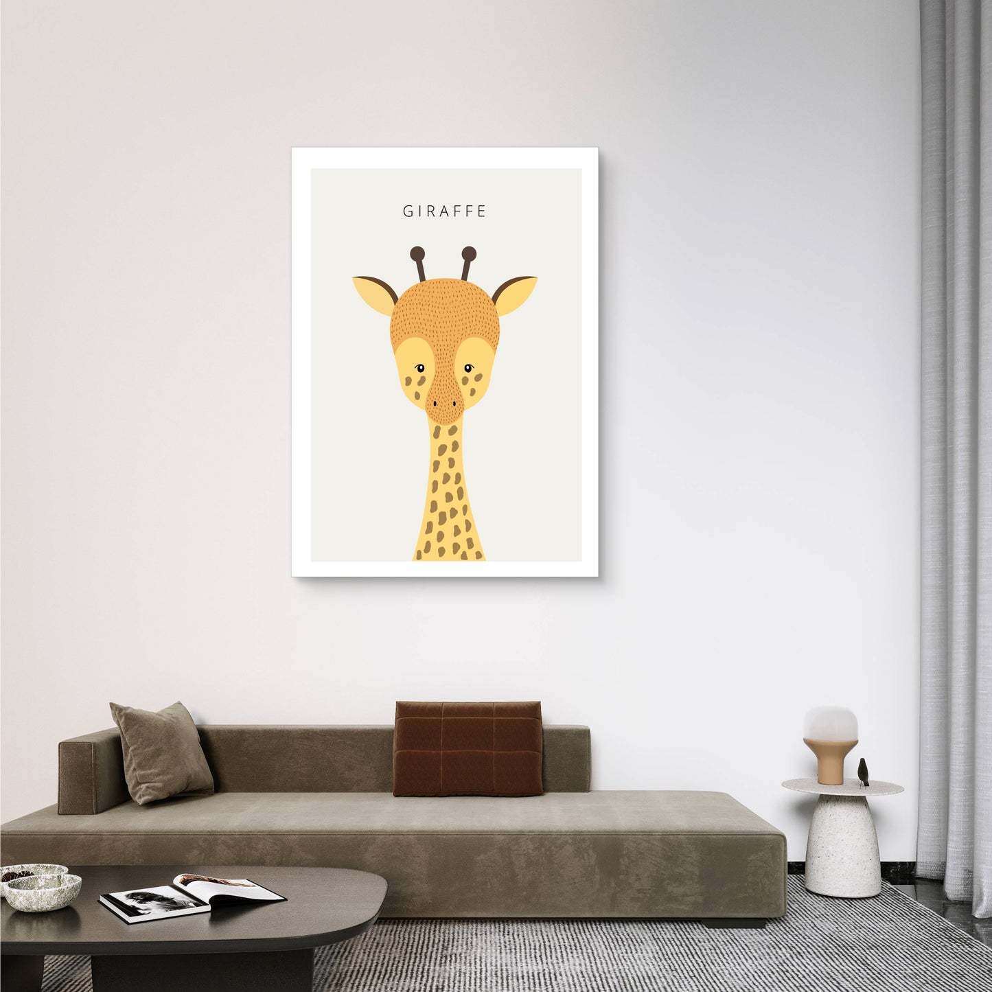 Dreamy Giraffe Canvas Painting