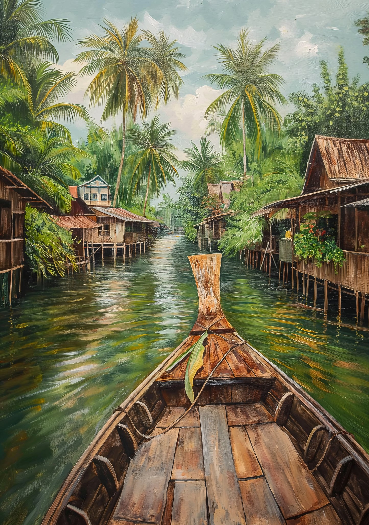 Forest Path Canvas Painting