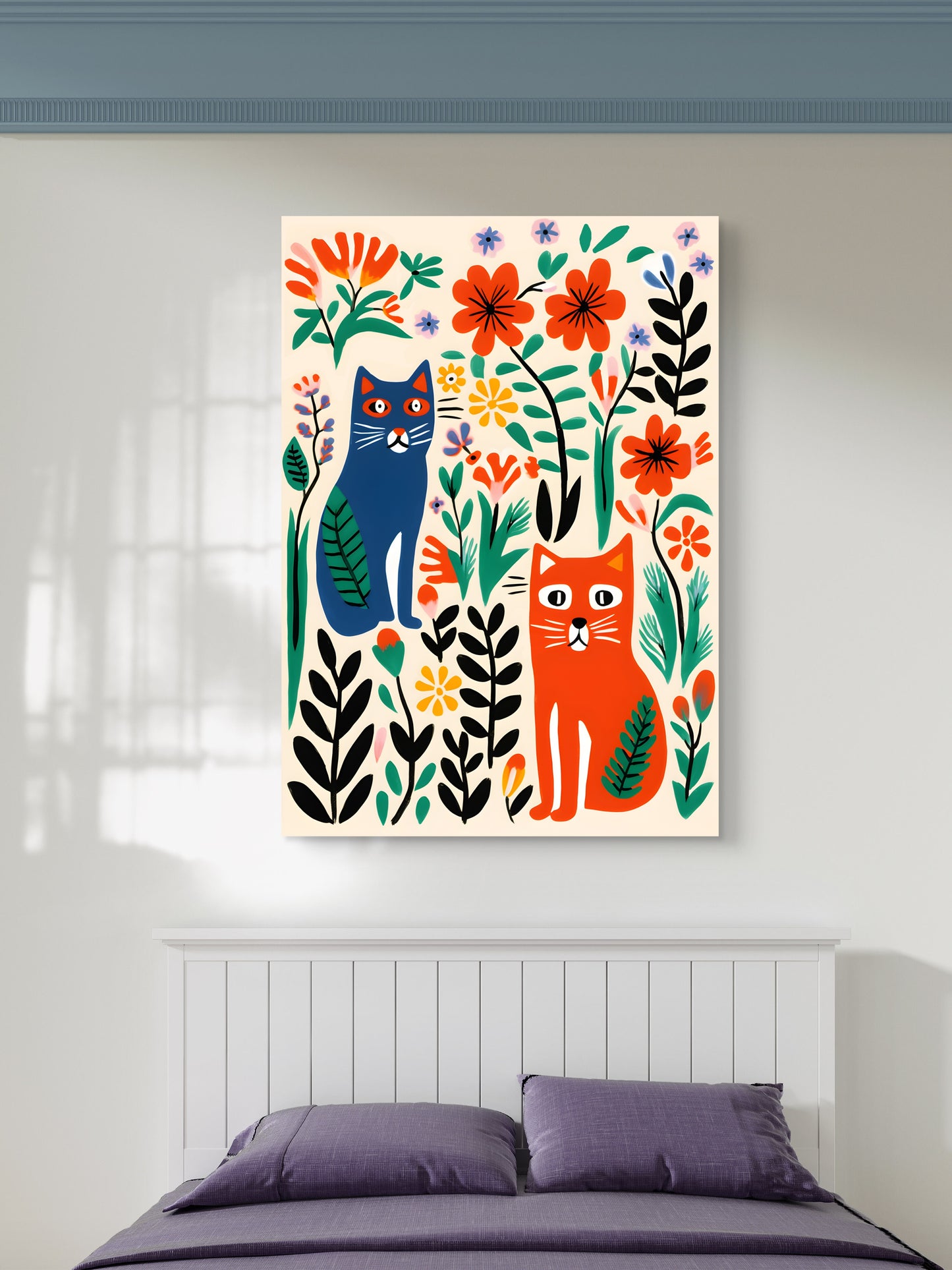Tiger Bloom Canvas Painting
