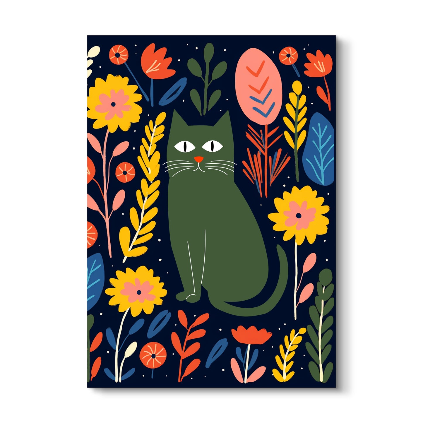 Midnight Jungle Canvas Painting