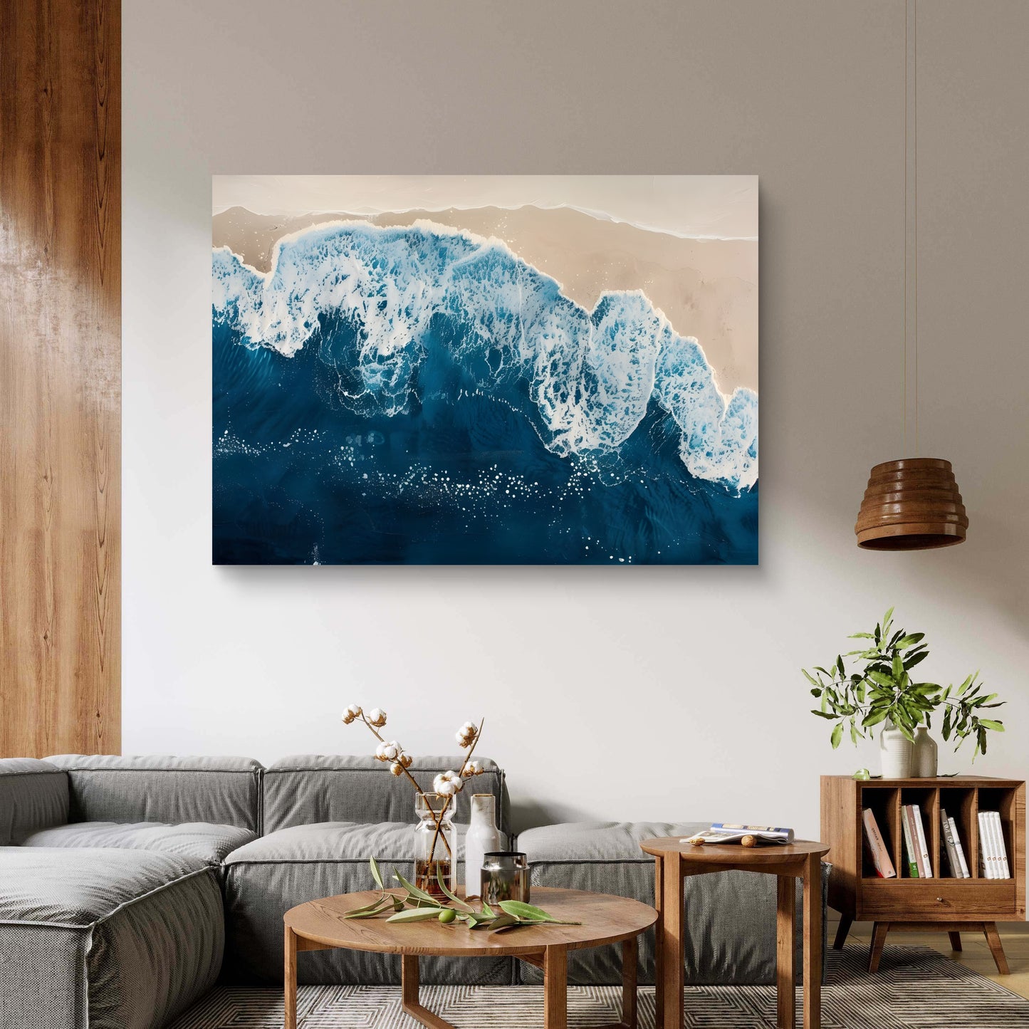 Snowy Peaks Canvas Painting