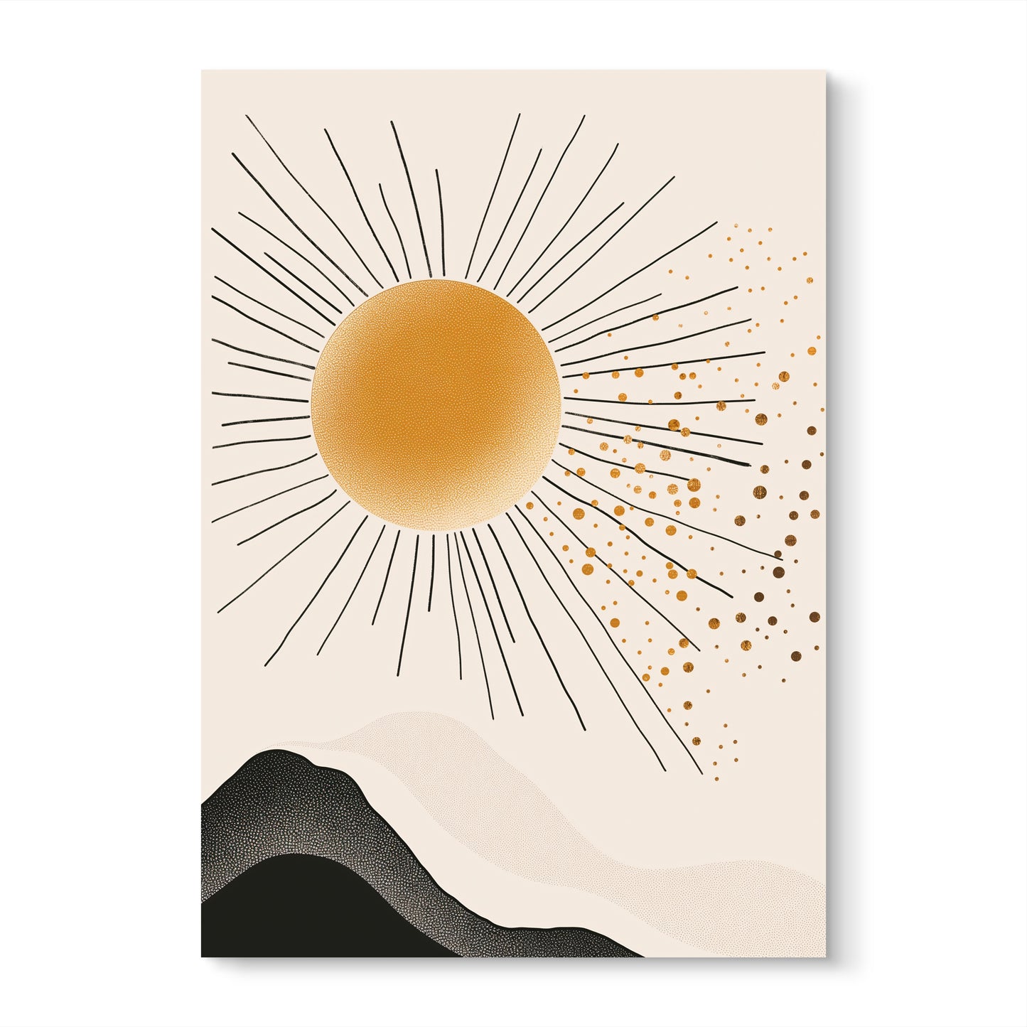 Sun Lines Canvas Painting