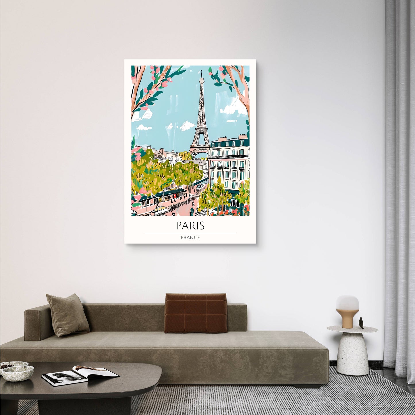Paris Garden Canvas Painting