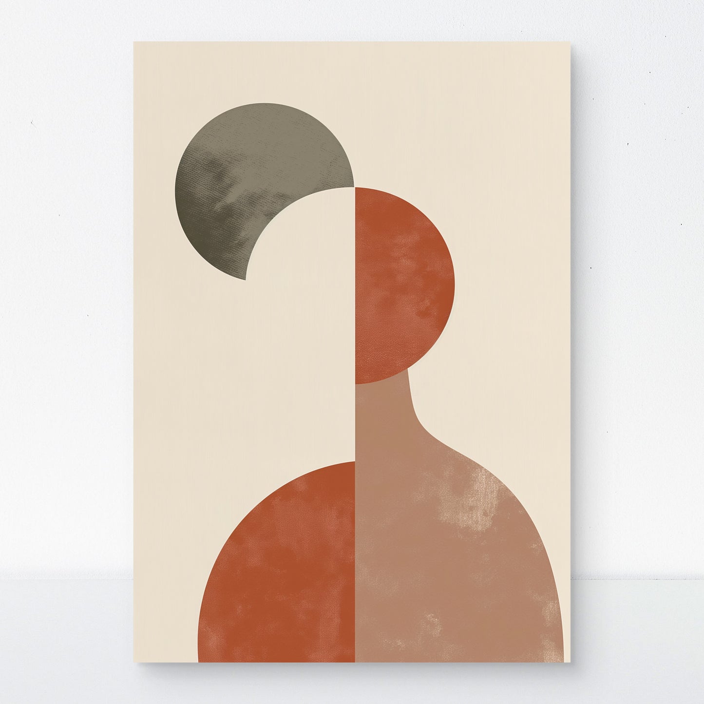 Terracotta Muse Canvas Painting