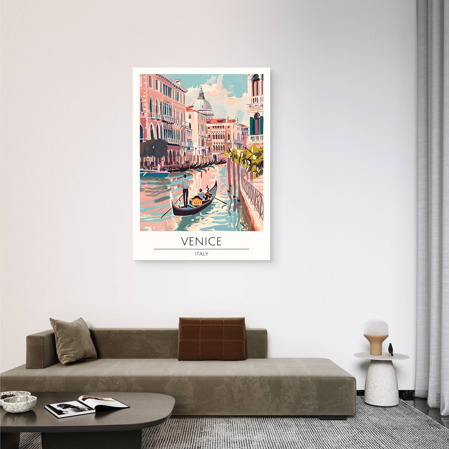 Venice Blush Canvas Painting