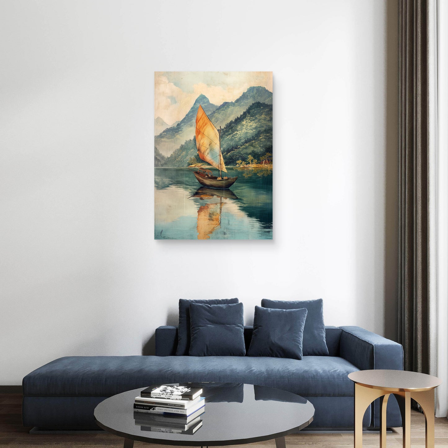 Quiet Sail Canvas Painting