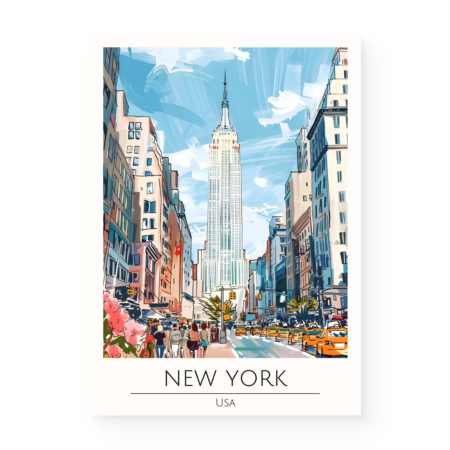 New York Mist Canvas Painting
