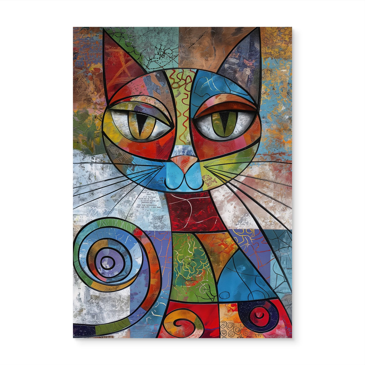 Cat Eyes Canvas Painting