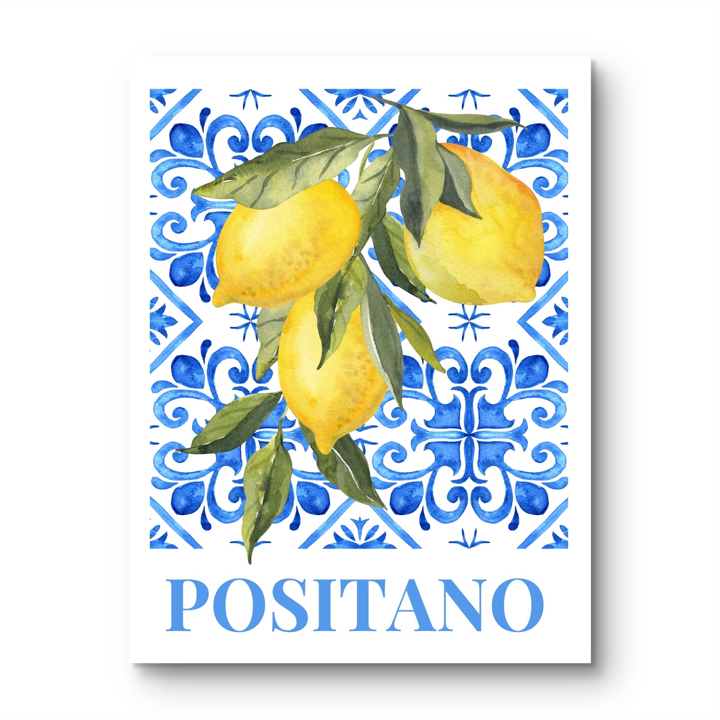 Lemon Tiles Canvas Painting