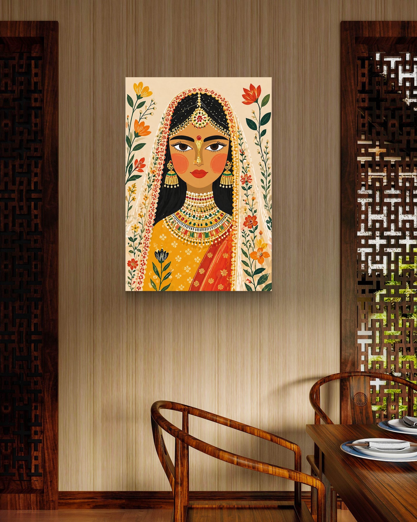 Desert Bride Canvas Painting