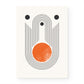Orange Orbit Canvas Painting