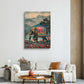Elephant Walk Canvas Painting