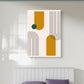 Golden Forms Canvas Painting