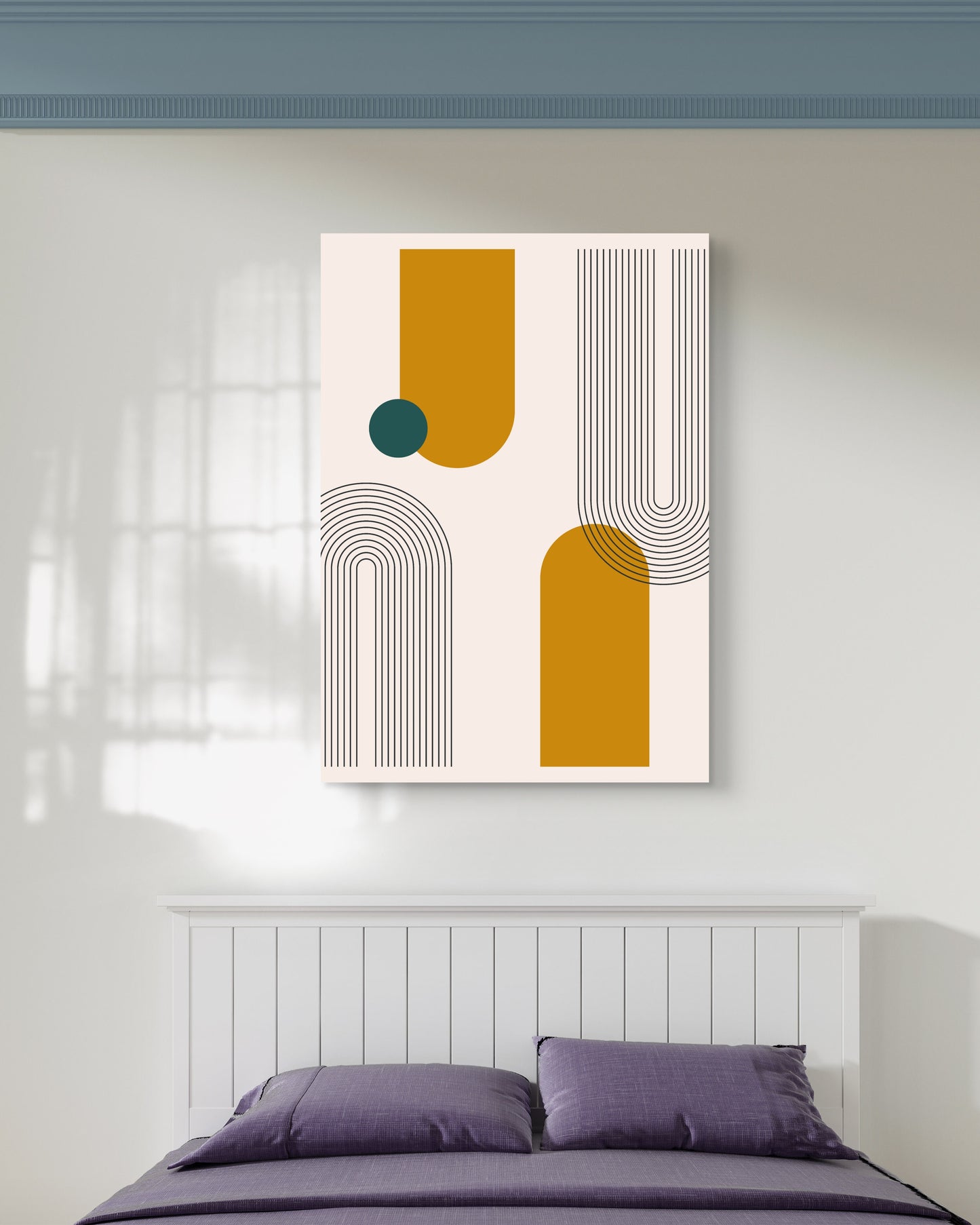 Golden Forms Canvas Painting