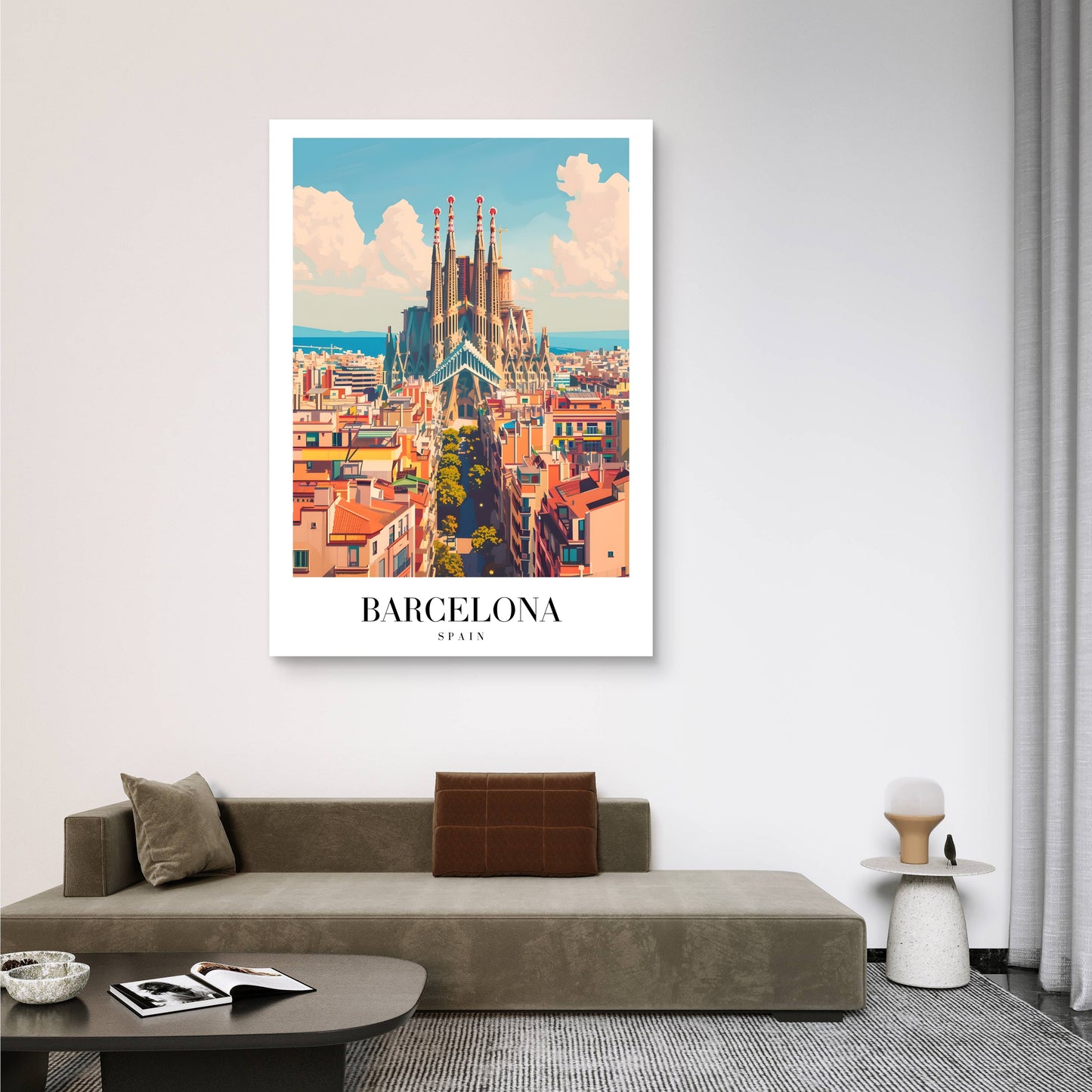 Barcelona Breeze Canvas Painting