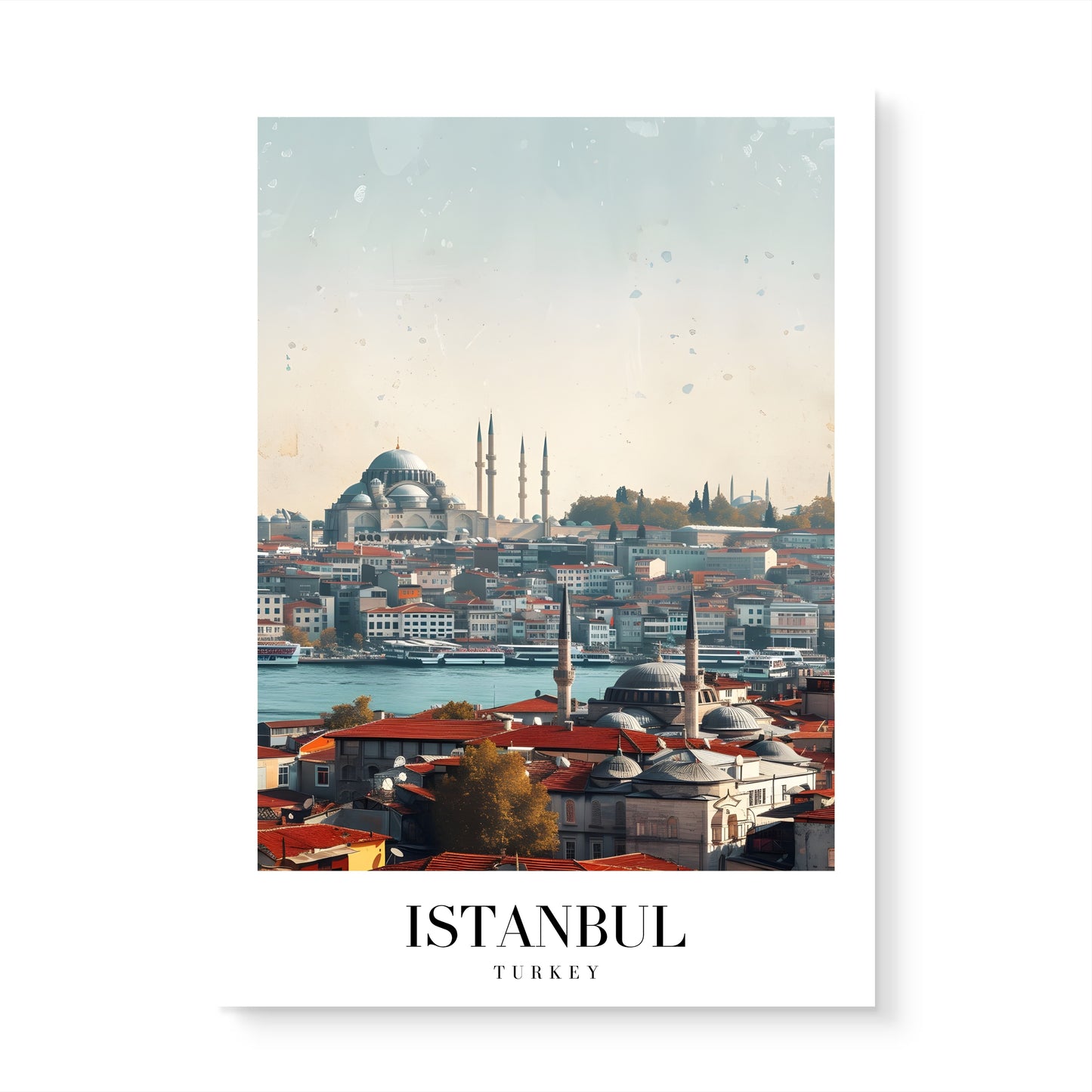 Istanbul Haze Canvas Painting