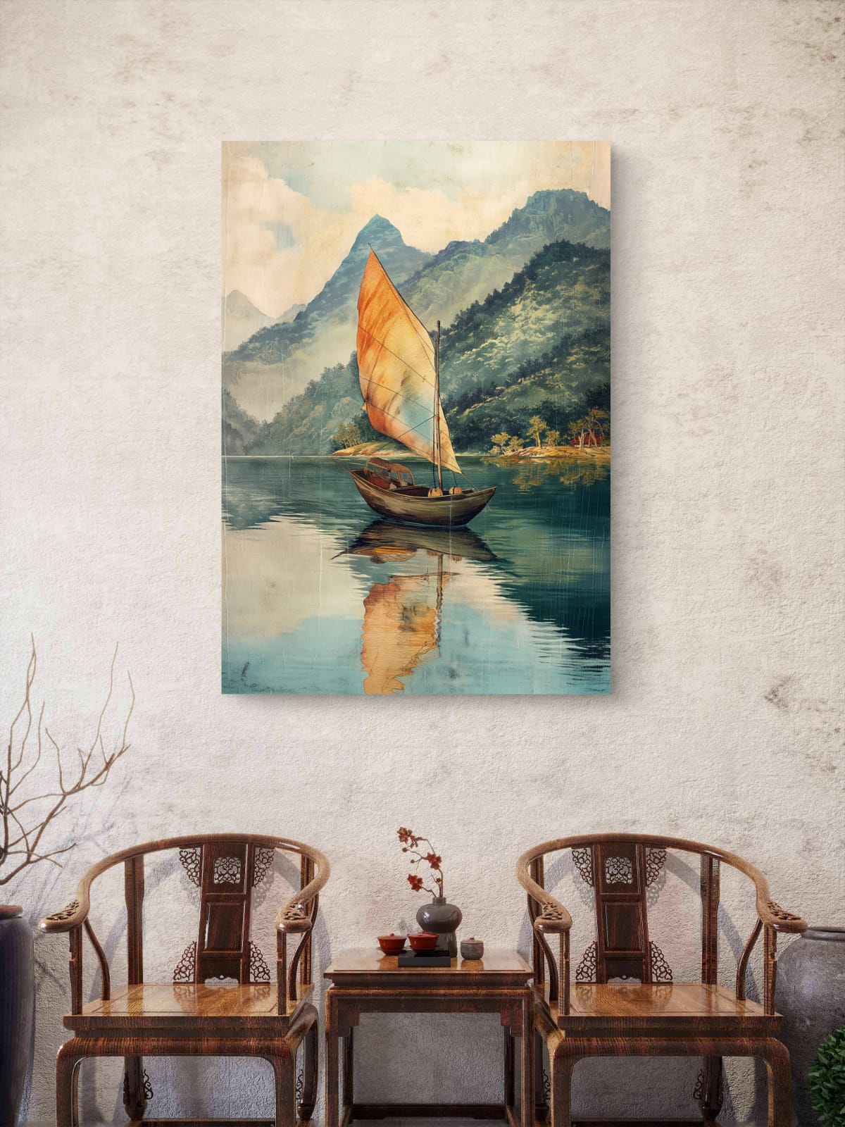 Quiet Sail Canvas Painting