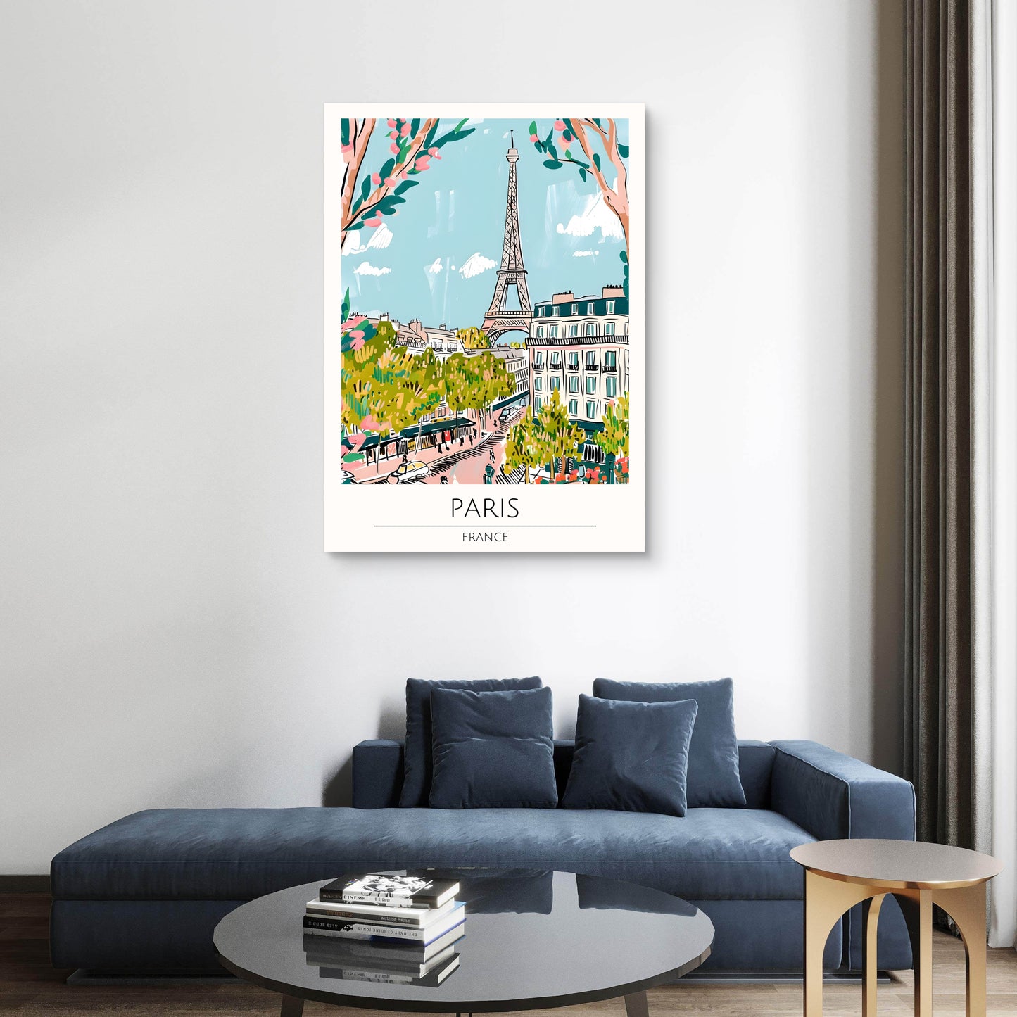 Paris Garden Canvas Painting
