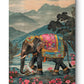 Elephant Walk Canvas Painting
