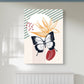 Butterfly Palm Canvas Painting