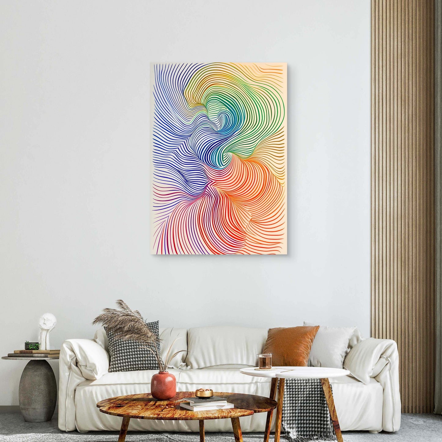 Rainbow Flow Canvas Painting