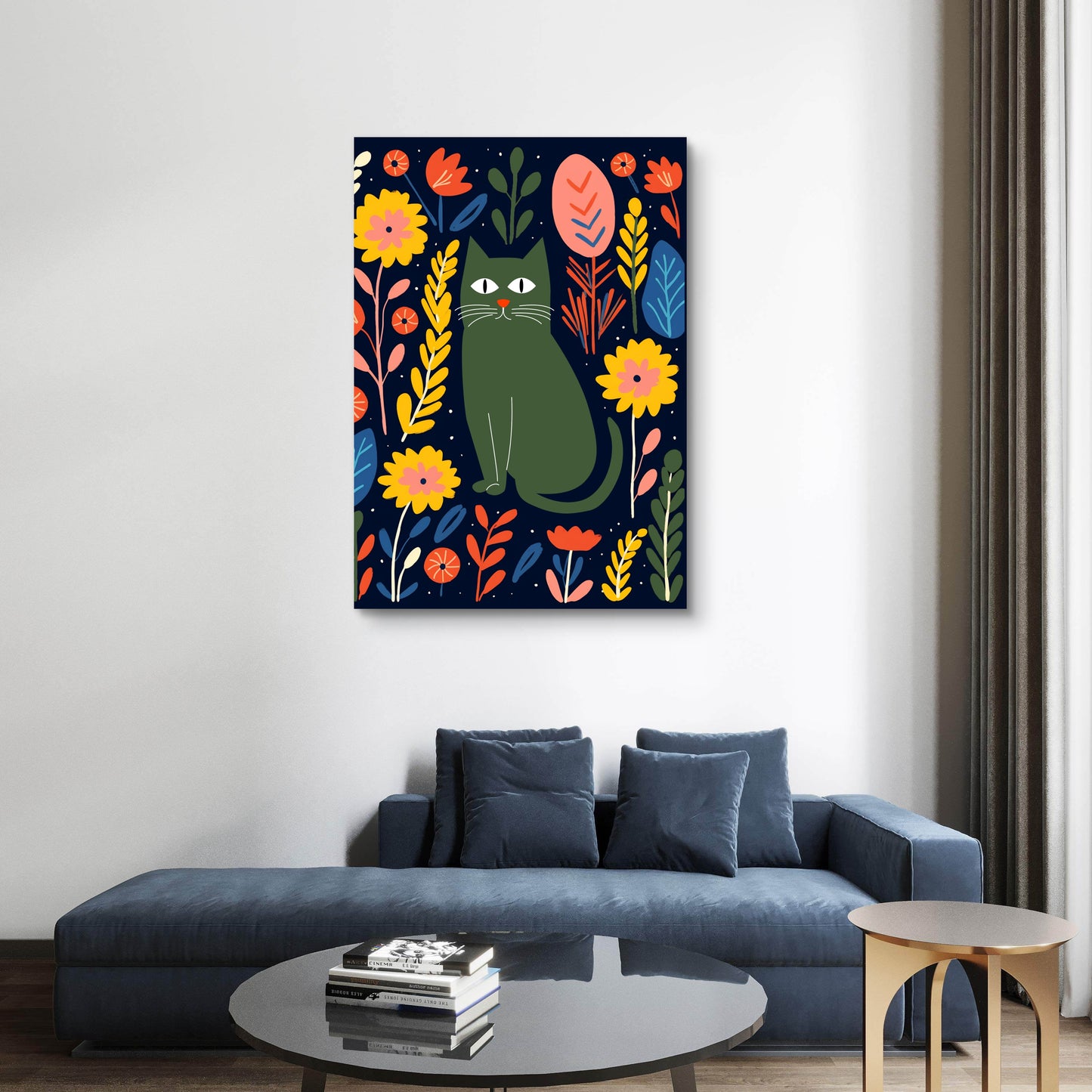 Midnight Jungle Canvas Painting
