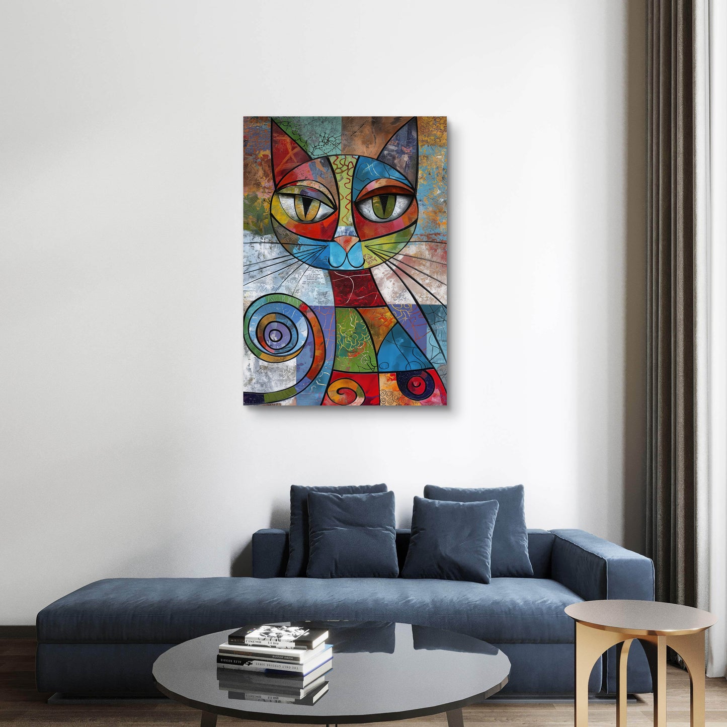 Cat Eyes Canvas Painting
