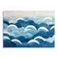 Blue Waves Canvas Painting