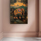 Forest Elephant Canvas Painting