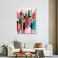 Neon City Canvas Painting