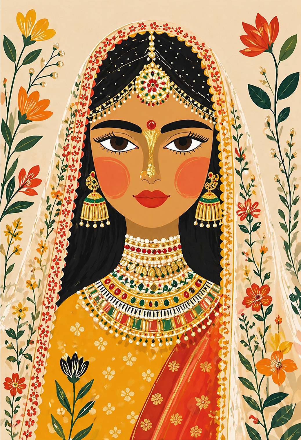 Desert Bride Canvas Painting