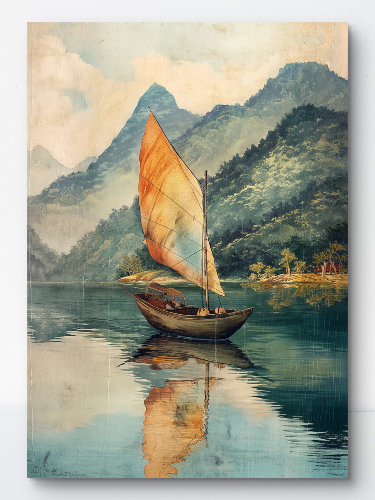 Quiet Sail Canvas Painting