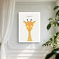 Dreamy Giraffe Canvas Painting