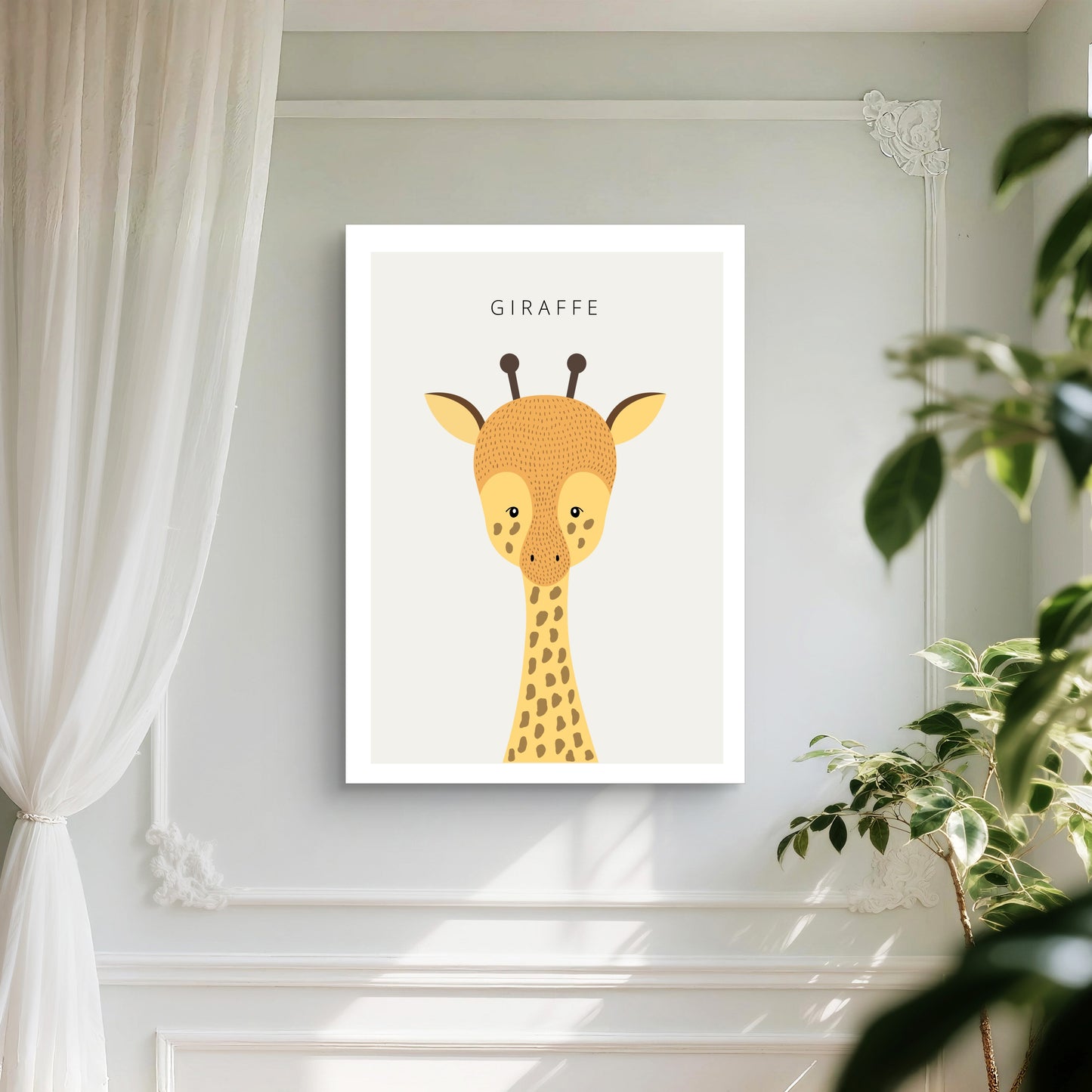 Dreamy Giraffe Canvas Painting