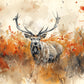 Rustic Deer Canvas Painting