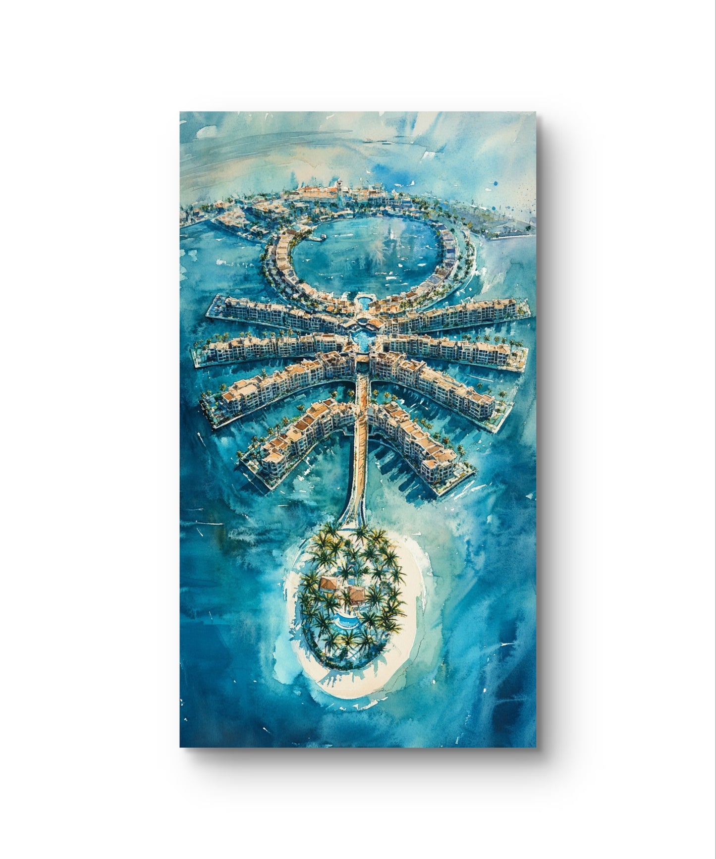 The Palm Islands Serenity Canvas Painting