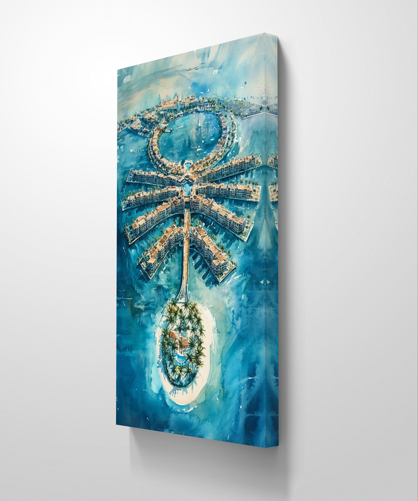 The Palm Islands Serenity Canvas Painting