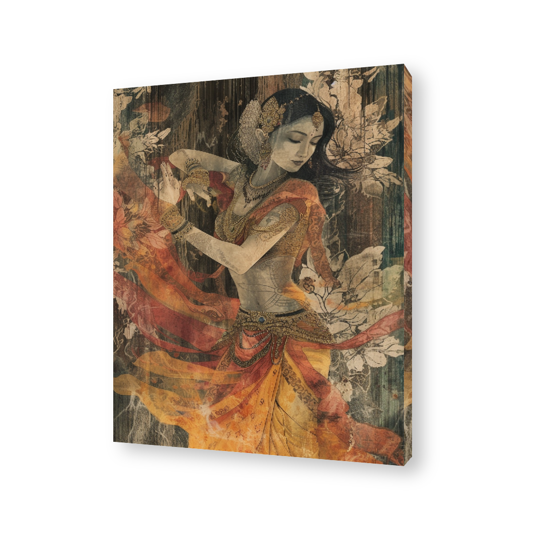 Indian Apsara Canvas Painting