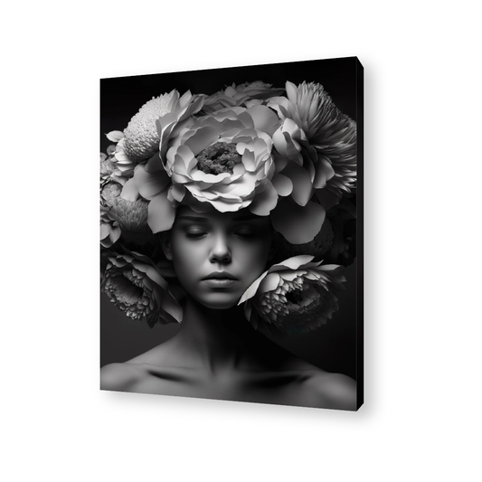 Flower Woman Canvas Painting