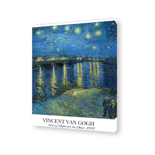Vincent Van Gogh - Starry Night at Rhone Canvas Painting