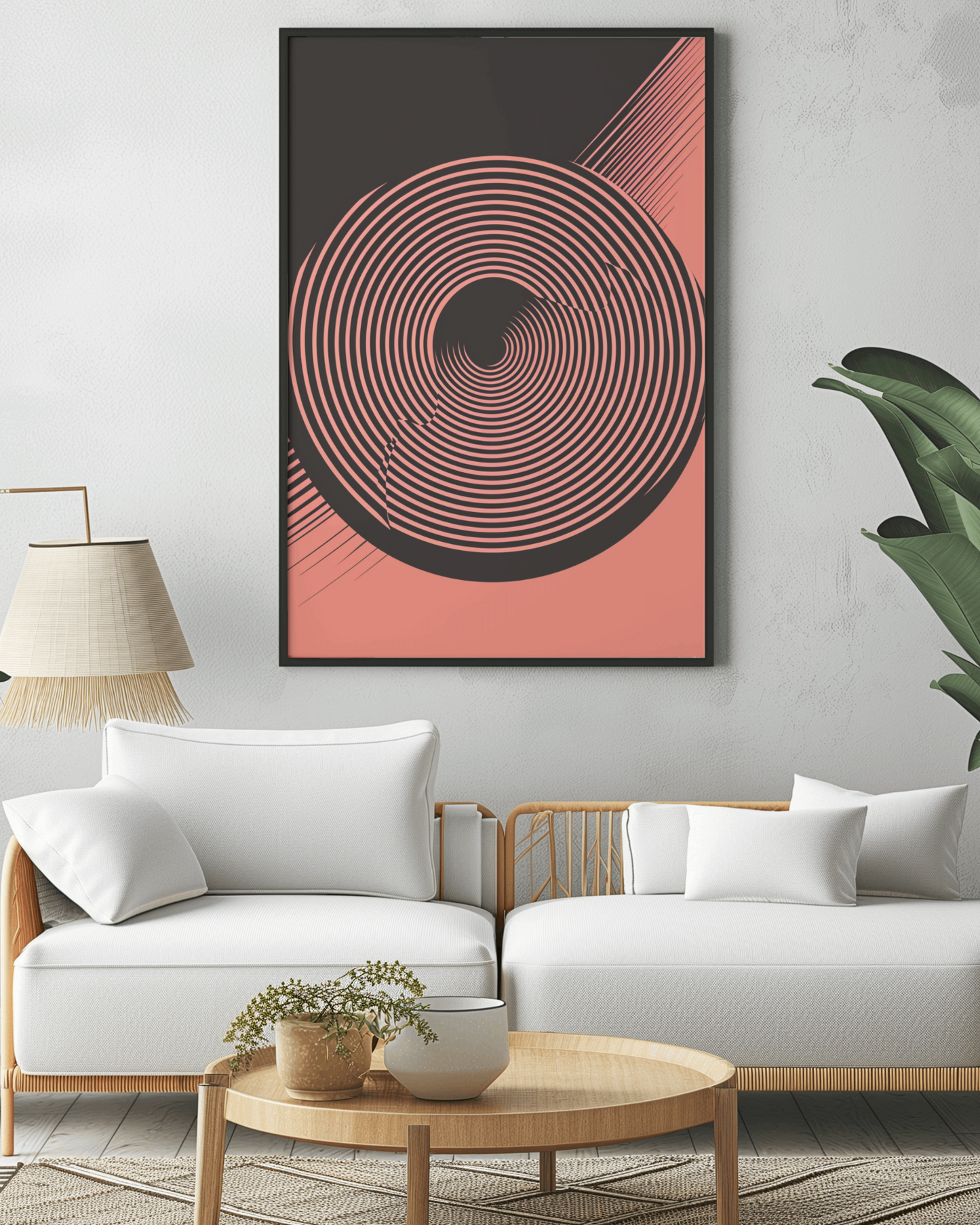 Round and round Canvas Painting